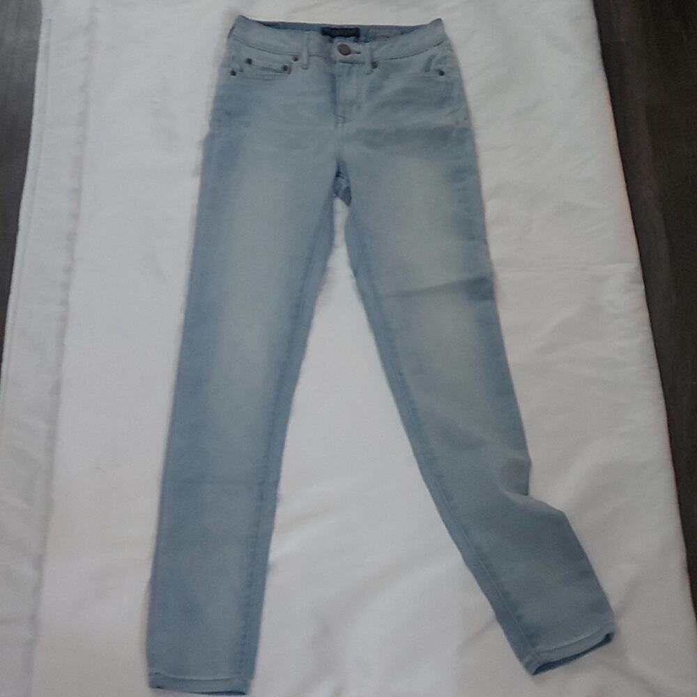 Aeropostale High Waisted Jegging Jean 0 Light Wash Casual Comfy Boho Streetwear